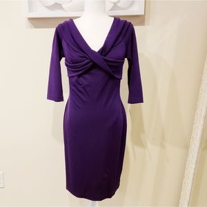 Ralph Lauren Purple Cross Front Dress